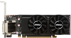 Видеокарта MSI GTX 1050 Ti 4GT LP отличается компактной системой охлаждения